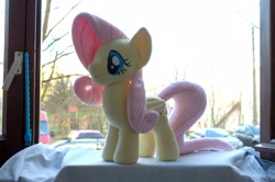 Size: 2048x1362 | Tagged: safe, artist:egalgay, imported from derpibooru, fluttershy, cutie mark, handmade, irl, my little pony, photo, plushie, solo, toy