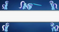 Size: 1024x552 | Tagged: safe, artist:tba020102tba, imported from derpibooru, minuette, pony, unicorn, banner, brushie, brushing, toothbrush, wallpaper