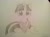 Size: 882x661 | Tagged: safe, artist:yatetiemeng, imported from derpibooru, twilight sparkle, female, heart, looking at you, monochrome, photo, solo, traditional art