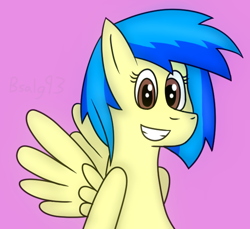 Size: 600x550 | Tagged: safe, artist:b-cacto, imported from derpibooru, oc, oc only, oc:silvia, pegasus, pony, smiling, solo