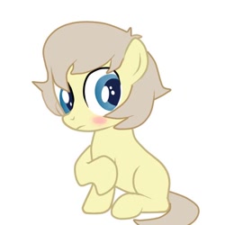 Size: 512x512 | Tagged: safe, artist:lion-grey, imported from derpibooru, oc, oc only, oc:buttercream, earth pony, pony, blushing, colt, male, shy, simple background, solo, white background