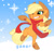 Size: 700x661 | Tagged: safe, artist:thegamercolt, artist:viddi32, imported from derpibooru, applejack, pony, bipedal, boots, clothes, female, scarf, snow, snowfall, solo, winter