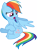 Size: 8000x10865 | Tagged: safe, artist:tacky122, imported from derpibooru, rainbow dash, magical mystery cure, absurd resolution, female, simple background, solo, swapped cutie marks, transparent background, vector