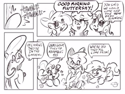 Size: 4000x3000 | Tagged: safe, artist:dilarus, deleted from derpibooru, imported from derpibooru, apple bloom, fluttershy, scootaloo, sweetie belle, comic:the best of intentions, black and white, comic, cutie mark crusaders, fluttershy's cottage, grayscale, monochrome