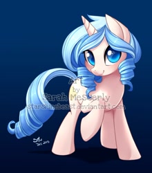 Size: 838x953 | Tagged: safe, artist:starshinebeast, imported from derpibooru, oc, oc only, oc:opuscule antiquity, pony, unicorn, obtrusive watermark, solo, watermark