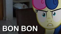 Size: 2048x1152 | Tagged: safe, imported from derpibooru, bon bon, sweetie drops, bon bon is not amused, female, solo