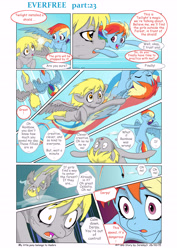 Size: 6611x9344 | Tagged: safe, artist:jeremy3, imported from derpibooru, derpy hooves, rainbow dash, pegasus, pony, comic:everfree, absurd resolution, comic, female, mare