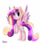 Size: 900x1000 | Tagged: safe, artist:heu-hey, imported from derpibooru, princess cadance, female, rearing, simple background, solo, spread wings