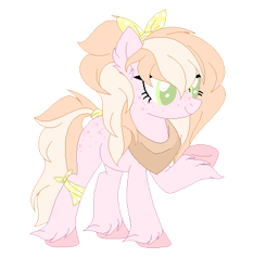 Size: 390x417 | Tagged: safe, artist:sweetkorruption, imported from derpibooru, oc, oc only, oc:ginger gold, freckles, offspring, parent:big macintosh, parent:cheerilee, parents:cheerimac, simple background, solo, transparent background