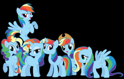 Size: 1024x656 | Tagged: safe, artist:oliwia2514, edit, imported from derpibooru, applejack, fluttershy, pinkie pie, rainbow dash, rarity, twilight sparkle, mane 6 recolors, mane six, palette swap, recolor