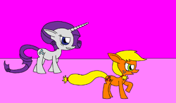 Size: 1894x1110 | Tagged: safe, artist:killerbug2357, imported from derpibooru, applejack, rarity, 1000 hours in ms paint, ms paint