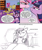 Size: 846x1008 | Tagged: safe, artist:carnivorouscaribou, imported from derpibooru, princess cadance, twilight sparkle, oc, oc:rough sketch (carnivorouscaribou), spoiler:comic, spoiler:comic12, bed, best princess, comic, filly, filly twilight sparkle, my tiny gecko, reading, sketch, stare down