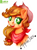 Size: 1220x1655 | Tagged: safe, artist:vird-gi, imported from derpibooru, applejack, female, smiling, solo, traditional art