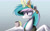 Size: 2500x1566 | Tagged: safe, artist:ncmares, imported from derpibooru, princess celestia, alicorn, pony, ask majesty incarnate, chest fluff, coffee, coffee mug, ear fluff, female, fluffy, food, frazzled, frown, glare, gradient background, levitation, magic, mare, messy mane, morning ponies, mug, solo, spread wings, telekinesis, tired, wing fluff, wings