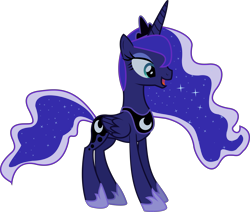Size: 5839x4940 | Tagged: safe, artist:lightningbolt, imported from derpibooru, princess luna, pony, .svg available, absurd resolution, female, show accurate, simple background, solo, transparent background, vector