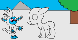 Size: 1201x630 | Tagged: safe, artist:killerbug2357, imported from derpibooru, yeti, 1000 hours in ms paint, ms paint, snowpony