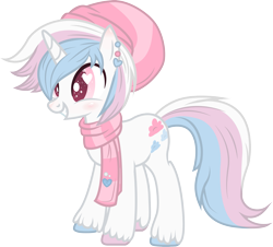 Size: 2531x2285 | Tagged: safe, artist:lekelbel, imported from derpibooru, oc, oc only, oc:cloudy thought, pony, unicorn, clothes, scarf, solo