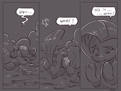 Size: 4000x3000 | Tagged: safe, artist:dilarus, deleted from derpibooru, imported from derpibooru, fluttershy, comic:the best of intentions, comic, everfree forest, grayscale, monochrome, solo