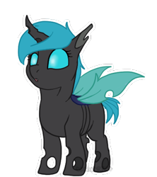 Size: 399x450 | Tagged: safe, artist:darkodraco, imported from derpibooru, oc, oc only, oc:sweet moment, changeling, nymph, cute, female, filly, solo