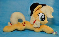 Size: 1024x653 | Tagged: safe, artist:ketika, imported from derpibooru, applejack, irl, photo, plushie, prone, solo