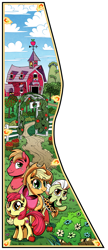 Size: 1463x3386 | Tagged: safe, artist:gray--day, imported from derpibooru, apple bloom, applejack, big macintosh, granny smith, earth pony, pony, crusaders of the lost mark, cutie mark, female, filly, male, stallion, the cmc's cutie marks