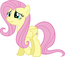 Size: 6000x5325 | Tagged: safe, artist:slb94, imported from derpibooru, fluttershy, scare master, absurd resolution, female, simple background, smiling, solo, transparent background, vector