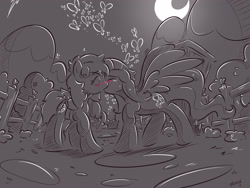 Size: 4000x3000 | Tagged: safe, artist:dilarus, deleted from derpibooru, imported from derpibooru, fluttershy, rainbow dash, comic:the best of intentions, comic, female, flutterdash, grayscale, lesbian, monochrome, questionably lesbian, romance, shipping, surprise kiss