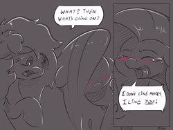 Size: 4000x3000 | Tagged: safe, artist:dilarus, deleted from derpibooru, imported from derpibooru, fluttershy, rainbow dash, comic:the best of intentions, comic, female, flutterdash, grayscale, lesbian, monochrome, shipping