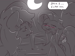 Size: 4000x3000 | Tagged: safe, artist:dilarus, deleted from derpibooru, imported from derpibooru, fluttershy, rainbow dash, comic:the best of intentions, comic, female, flutterdash, grayscale, lesbian, monochrome, shipping