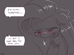 Size: 4000x3000 | Tagged: safe, artist:dilarus, deleted from derpibooru, imported from derpibooru, fluttershy, comic:the best of intentions, comic, grayscale, monochrome, shipping denied, solo