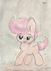 Size: 679x943 | Tagged: safe, artist:slightlyshade, imported from derpibooru, scootaloo, female, solo, traditional art