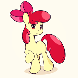 Size: 2000x2000 | Tagged: safe, artist:turtlefarminguy, imported from derpibooru, apple bloom, female, pose, solo