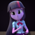 Size: 1080x1080 | Tagged: safe, artist:3d thread, artist:creatorofpony, imported from derpibooru, twilight sparkle, equestria girls, /mlp/, 3d, 3d model, blender, check em, clothes, dubs guy, female, pointing, shirt, skirt, solo