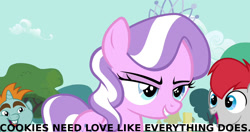 Size: 1280x678 | Tagged: safe, imported from derpibooru, diamond tiara, snips, train tracks (character), meme, nostalgia critic, parody, the matrix, train tracks (g4)