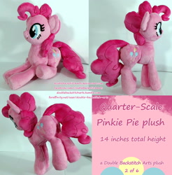 Size: 1920x1950 | Tagged: safe, artist:doublebackstitcharts, imported from derpibooru, pinkie pie, butt, irl, photo, plot, plushie