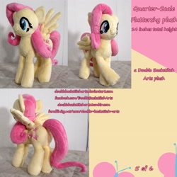 Size: 2500x2498 | Tagged: safe, artist:doublebackstitcharts, imported from derpibooru, fluttershy, irl, photo, plushie, solo