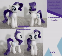 Size: 5000x4550 | Tagged: safe, artist:doublebackstitcharts, imported from derpibooru, rarity, absurd resolution, butt, irl, photo, plot, plushie, solo