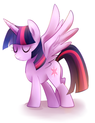 Size: 1000x1300 | Tagged: safe, artist:sion-ara, imported from derpibooru, twilight sparkle, alicorn, pony, eyes closed, female, mare, solo, twilight sparkle (alicorn)