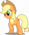 Size: 5000x5992 | Tagged: safe, artist:dashiesparkle, imported from derpibooru, applejack, sisterhooves social, .svg available, absurd resolution, female, grin, raised hoof, simple background, solo, transparent background, vector