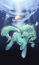 Size: 1000x1677 | Tagged: safe, artist:bento-nine, imported from derpibooru, oc, oc only, oc:beibei, pixiv, solo, underwater