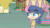 Size: 640x360 | Tagged: safe, artist:khuzang, imported from derpibooru, bon bon, derpy hooves, human, animated, chibi, clothes, dress, female, glomp, humanized, muffin story, tackle