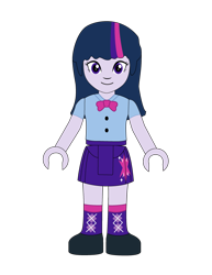 Size: 612x792 | Tagged: safe, artist:drewstertwin, imported from derpibooru, twilight sparkle, equestria girls, crossover, female, lego, lego friends, mini-doll, solo