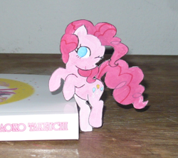 Size: 702x624 | Tagged: safe, artist:punksweet, imported from derpibooru, pinkie pie, colored, female, paper child, solo