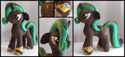 Size: 1600x727 | Tagged: safe, artist:equestriaplush, imported from derpibooru, oc, oc only, oc:lightstruck, irl, minecraft, photo, plushie, solo