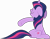 Size: 8333x6518 | Tagged: safe, artist:scarletlightning565, imported from derpibooru, twilight sparkle, pony, unicorn, the crystal empire, twilight's kingdom, absurd resolution, female, simple background, singing, solo, transparent background, unicorn twilight, vector