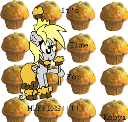 Size: 972x924 | Tagged: safe, artist:kebyi, imported from derpibooru, derpy hooves, pegasus, pony, female, mare, muffin queen, solo