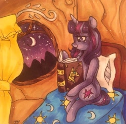 Size: 1246x1228 | Tagged: safe, artist:mylovelylockets, imported from derpibooru, twilight sparkle, book, female, reading, solo