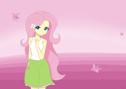 Size: 3025x2137 | Tagged: safe, artist:ryou14, imported from derpibooru, fluttershy, equestria girls, clothes, female, skirt, solo, tanktop