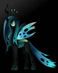 Size: 800x1000 | Tagged: safe, artist:mofu-seu, artist:weiliy, imported from derpibooru, queen chrysalis, changeling, changeling queen, crown, female, jewelry, regalia, solo