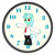 Size: 640x636 | Tagged: safe, artist:sslug, imported from derpibooru, lyra heartstrings, pony, unicorn, bipedal, clock, clothes, female, necktie, pants, shirt, smiling, solo
